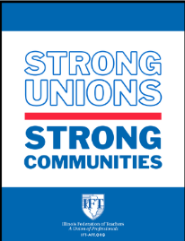 Strong Unions: Strong Communities on a poster